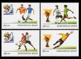 2010	Kyrgyzstan	624-627	2010 World Championship On Football South Africa	9,30 € - 2010 – South Africa