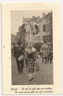 7 - Binche - Le Tour Du Gille Avec Son Tambour "Publicité Chocolat Martougin" - Binche