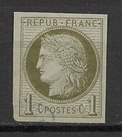 Colonies Générales - 1872 - N°Yv. 14 - Cérès 1c Olive - Oblitéré / Used - Ceres