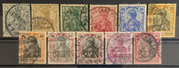 DEUTSCHES REICH - Canceled - Mi 83I - 93I - Germania - Used Stamps