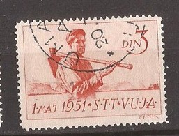 1951  50 PERF- 12 1-2  1 MAI  TRIESTE ZONA -B- USED - Gebraucht