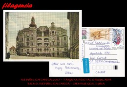 EUROPA. REPÚBLICA CHECA. ENTEROS POSTALES. TARJETA POSTAL CIRCULADA 2017. BRNO. REPÚBLICA CHECA-CIENFUEGOS. CUBA - Brieven En Documenten