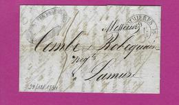 Lettre FRANCE 1834 De SOMMIERES GARD - 1801-1848: Voorlopers XIX