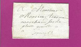 FRANCE Lettre Pour GRENOBLE ISERE Sans Texte Et Marque Postale - 1801-1848: Vorläufer XIX