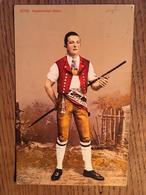 CPA, Appenzeller Senn, Folklore, Costume Traditionnel, Appenzell Rhodes-Extérieures Et Intérieures, Suisse, 1910 - Appenzell