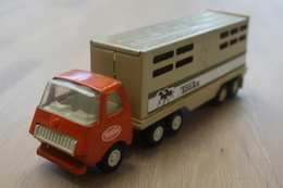 Tonka Toy , Tonka Long Horse Trailer Truck 811974-A , Made In Japan, 1970's *** - Dinky