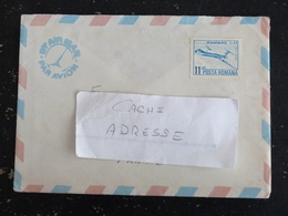 LETTRE ROUMANIE ROMANIA ROMANA YT PA 293 AVION ROMBAC 1-11 - Poststempel (Marcophilie)