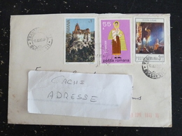 LETTRE ROUMANIE ROMANIA ROMANA YT 3104 3199 3125 CHATEAU BRAN BRASOV COSTUME VRANCEA CLOSANI - Marcofilia