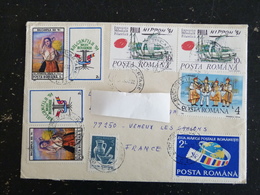 LETTRE ROUMANIE ROMANIA ROMANA YT 3952 3958 3425 3722 3893  BALCANFILA 91 PHILANIPPON  BATEAU VOILE NAVIRE COSTUME - Poststempel (Marcophilie)