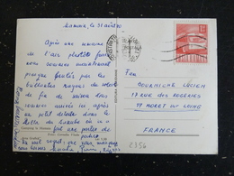 LETTRE ROUMANIE ROMANIA ROMANA YT 2356 TROLLEYBUS - CAMPING LA MAMAIA - Marcophilie