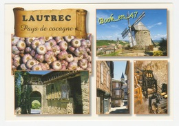 {81714} 81 Tarn Lautrec , Multivues ; Ail Rose , Moulin , Atelier Du Sabotier , Porte De La Caussade - Lautrec