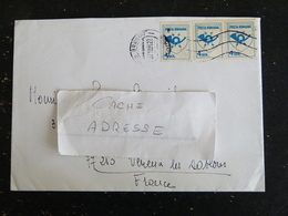 LETTRE ROUMANIE ROMANIA ROMANA YT 3933 EMBLEME DE LA POSTE COR POSTAL - BRASOV - Marcofilie