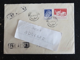 LETTRE ROUMANIE ROMANIA ROMANA YT 3419 3430 ASSIETTE CERAMIQUE RADAUTI BAQUET EN BOIS HUNEDOARA SUCEAVA - Postmark Collection