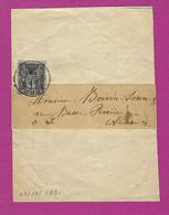 FRANCE Lettre Type SAGE De AUXERRE 1891 - 1877-1920: Semi Modern Period