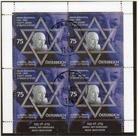 AUSTRIA 2010 Simon Wiesenthal Sheetlet, Cancelled.  Michel 2875 Kb - Blocs & Hojas