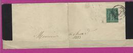 FRANCE Lettre Type SAGE De CAEN Sur Grand Fragment - 1877-1920: Semi Modern Period