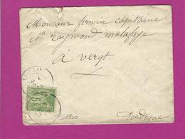 FRANCE Lettre Type SAGE 1900 - 1877-1920: Semi Modern Period