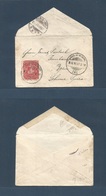 MEXICO. 1897 (Dic 11) San Miguel Mezquital, Zac - Switzerland, Bern (31 Dec) Unsealed Envelope Fkd Militar Issue 2c Red - Mexico