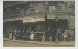 PHOTOS - COMMERCE - CAFÉ - PARIS 11ème- Belle Carte Photo Maison BERGOUNHON , Marchand De Vins Charbon 13 Rue Saint Maur - Cafés