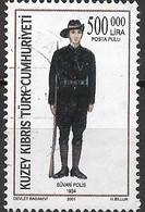 CYPRUS (TURKEY) 2001 Turkish Cypriot Police Uniforms - 500000l - Mounted Policeman, 1934 FU - Used Stamps