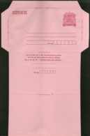 India CSP 75p Ship Pink Inland Letter Card Diff. Flap Cut MINT # 10921 - Inland Letter Cards