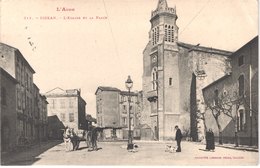 FR11 SIGEAN - Labouche 311 - L'église Et La Place - Attelage - Animée - Belle - Sigean