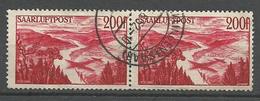 SARRE PA N° 11 Paire OBL - Airmail
