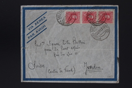 Italy Eritrea Sa Nr 200 STRIP OF 3 Cover POSTA MILITARE -> SUISSE 1935 - Erythrée