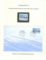 Neige / Snow; Flocons De Neige / Snow Flakes. Timbre émis / Stamp Issued 11 Jan. 2008. FRAIS De POSTE (6969) - Briefe U. Dokumente