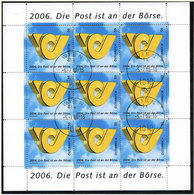 AUSTRIA 2006 Privatisation Of Post Sheetlet, Cancelled.  Michel 2600 Kb - Blocks & Sheetlets & Panes