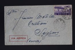 Italy Eritrea Sa Nr AE 22 Airmail Cover ASMARA -> SCIGLIANO 1937 - Eritrea