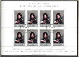 AUSTRIA 2006 Liechtenstein Museum Painting Sheetlet, Cancelled.  Michel 2574 Kb - Blokken & Velletjes