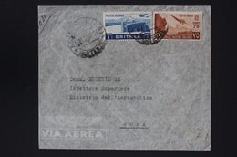 Italy Ethiopia Sa Nr AE 21 AOI AE4  Airmail Cover ADIS ABEBA -> MINISTERO DELL'AERONAUTICA  ROMA 1939 - Ethiopie