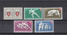 Suisse - 1950 - Neuf** - N° YT 497/501 - Fête Nationale - Nuevos