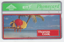 BT Thomas Cook 40unit Used Condition Phonecard - BT Advertising Issues
