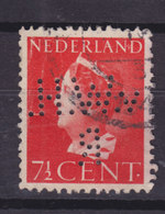 Netherlands Perfin Perforé Lochung 'v.W.H. R.' (Missing . !!) Van Wijngaarden & Co's Handelmaatschappij N.V. ROTTERDAM - Variétés Et Curiosités