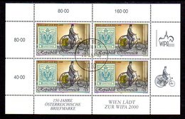 AUSTRIA 1997 WIPA 2000 I Sheetlet, Cancelled.  Michel 2222 Kb - Blokken & Velletjes