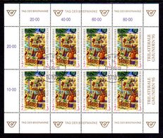 AUSTRIA 1994 Stamp Day Sheetlet, Cancelled.  Michel 2127 Kb - Blocks & Kleinbögen