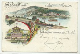 Schengen Hotel De La Moselle Litho 1898 RR!! - Other & Unclassified