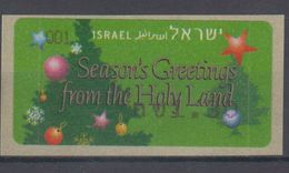ISRAEL 2004 KLUSSENDORF ATM CHRISTMAS SEASON'S GREETINGS FROM THE HOLY LAND - Frankeervignetten (Frama)