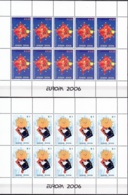 Kosova 2006 Yvert Feuille Complet 43 - 44 Neuf ** Cote (2017) 53.00 Euro Europa CEPT L'intégration - Blocks & Kleinbögen