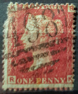 GREAT BRITAIN - Canceled Penny Red - Plate 222 - Sc# 33, SG# 43 - Queen Victoria 1p - Gebraucht