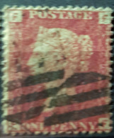 GREAT BRITAIN - Canceled Penny Red - Plate 203 - Sc# 33, SG# 43 - Queen Victoria 1p - Gebruikt