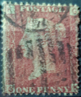 GREAT BRITAIN - Canceled Penny Red - Plate 168 - Sc# 33, SG# 43 - Queen Victoria 1p - Gebraucht