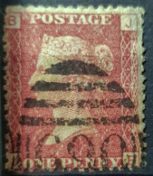 GREAT BRITAIN - Canceled Penny Red - Plate 161 - Sc# 33, SG# 43 - Queen Victoria 1p - Usados