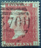 GREAT BRITAIN - Canceled Penny Red - Plate 114 - Sc# 33, SG# 43 - Queen Victoria 1p - Oblitérés