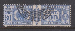 Italy PP 27 1927-32 King Victor Emanuel ,parcel Post, 30c Ultra,Used - Postal Parcels