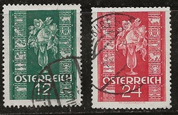 Autriche 1937 N°Y.T. :  515 Et 516 Obl. - Usados