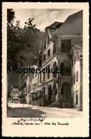 ALTE POSTKARTE MALLNITZ IN KÄRNTEN HOTEL CAFE TAUERNHOF MIT TANSTELLE BLECHSCHILD SPHINX BENZIN MOBILOIL GÖSSER Postcard - Mallnitz