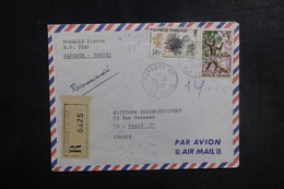 POLYNÉSIE - Enveloppe En Recommandé De Papeete Pour Paris En 1967, Affranchissement Plaisant - L 39705 - Lettres & Documents